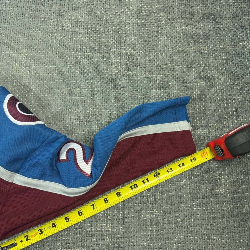 NHL Colorado Avalanche Hockey Jersey Youth L/XL Burgundy Blue Embroidered Logo - Picture 12 of 14